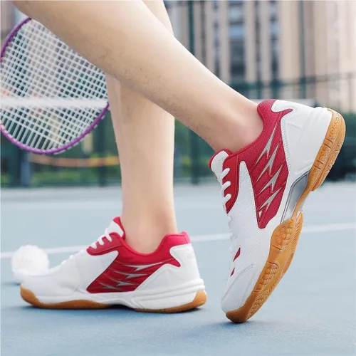 Vista 8 de VEACAM Tenis para hombre, tenis de bádminton para hombre, transpirables, con cordones, para pickleball y voleibol, zapatos deportivos casuales