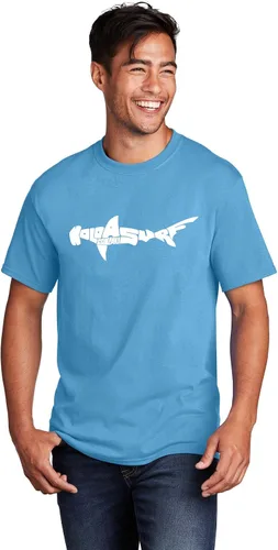 Vista 2 de Koloa Surf Co. Hammerhead Shark Camisetas en tamaños de, grandes y Tall Regular