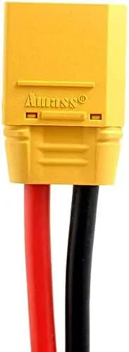 Vista 4 de Amass - 2 pares de coletas XT90S XT90 Wire XT-90S XT 90 enchufe macho y hembra conector 5.906 in 10AWG cable de silicona para RC Lipo batería FPV