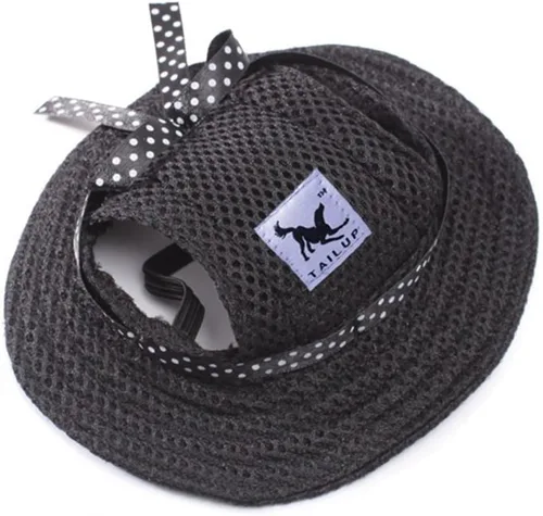Vista 3 de Gorra pequeña de princesa para mascotas, para exteriores, para perro, gato, ocio, protección solar, visera de protección solar, para verano