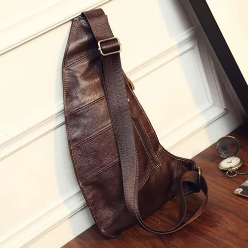 Vista 3 de KPYWZER Mochila de cuero para hombre