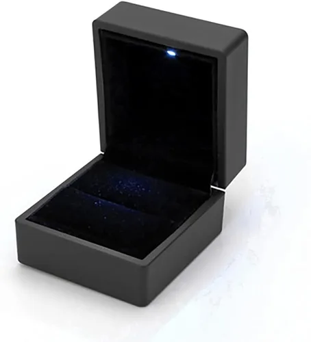 Vista 2 de Anillo de plata S925, anillo de cristal de topacio azul, cuadrado de circón, anillo de compromiso de boda para mujer, joyería de plata, regalo