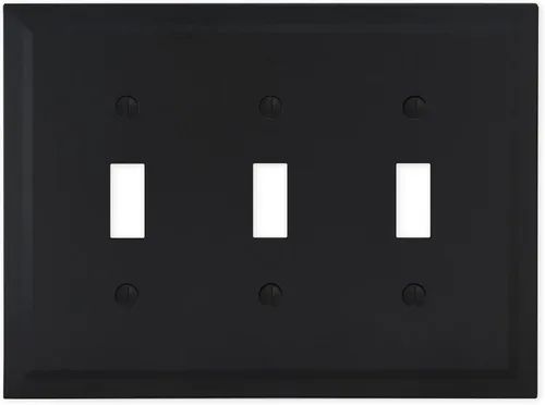 Vista 31 de Questech Cubiertas de tomacorrientes, placas de pared dúplex individuales, placas de interruptor de 1 banda, tamaño estándar, cubiertas de toma