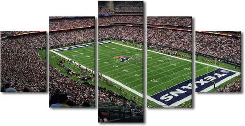 Vista 72 de TUMOVO Allegiant Stadium Arte de Lienzo para Pared de Sala de Estar Equipo de Fútbol Americano Pintura Moderna Nevada Las Vegas Cuadro Deportivo