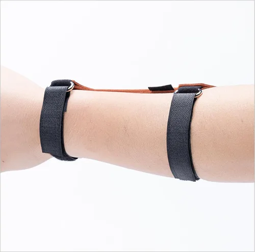 Vista 8 de Protector de brazo de tiro con arco - Protector de antebrazo transpirable y duradero con correas ajustables para tiro con arco, caza y deportes al