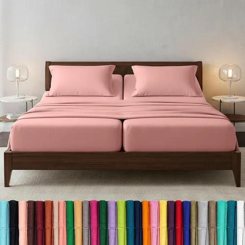 Vista 67 de Elegant Comfort - Juego de sábanas de microfibra de 1500 hilos de calidad hotelera prémium de 4 piezas - Resistente a arrugas, sábana bajera
