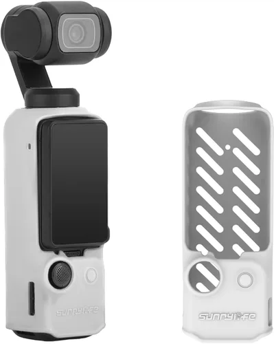 Vista 9 de Funda protectora para DJI Osmo Pocket 3, Funda de silicona Bolsillo 3 Funda de cámara Protector de piel (negro)