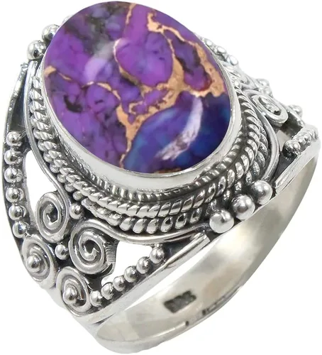 Vista 17 de Anillo de Plata Esterlina 925 para Mujeres con Piedra Preciosa Natural, Anillo de Compromiso de Plata Esterlina, Piedra Natal de Junio con Engaste