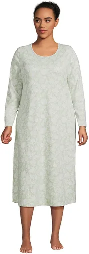 Vista 4 de Lands End Womens Supima Long Sleeve Midcalf Nightgown