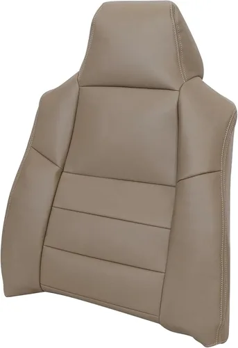 Vista 3 de GXARTS Funda de cuero de repuesto para asiento de lado del conductor, color marrón #4H, compatible con Ford Excursion F250 F350 F450 F550 Lariat
