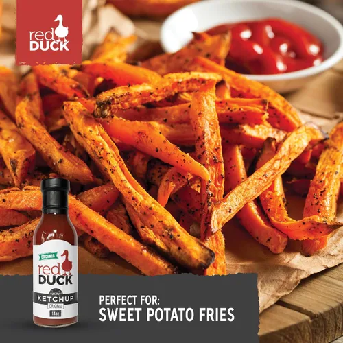 Vista 5 de Red Duck Ketchup orgánico original, sin gluten, totalmente natural, 14 onzas