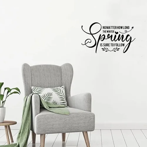 Vista 2 de Calcomanías de pared removibles con resorte que seguro seguirá, decoración artística de pared para el hogar, dormitorio, sala de estar, oficina