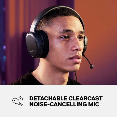 Vista 4 de SteelSeries Arctis 1 - Auriculares con cable para juegos, micrófono Clearcast desmontable, diadema ligera reforzada de acero, para PC, PS4, Xbox