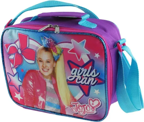 Vista 3 de Nickelodeon JoJo Siwa - Bolsa de almuerzo aislada con correas ajustables para el hombro, A17331