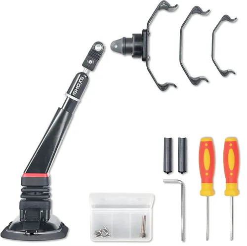 Vista 6 de Soporte para teléfono celular con ventosa Soporte de accesorios de teléfono para automóvil Compatible con iPhone 14 13 12 11 Pro Max, Samsung