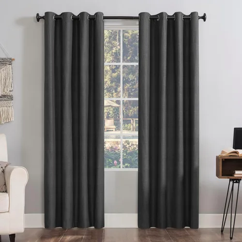 Vista 28 de Sun Zero Columbia - Paquete de 2 paneles de cortinas térmicas con ojales, par, 100 % opacas, ahorro de energía, 50 x 84 pulgadas, azul brumoso Azul
