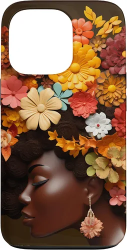 Vista 10 de Black Queen - Carcasa para iPhone 17, diseño de melanina, color negro