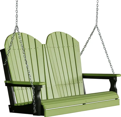 Vista 19 de LuxCraft Columpio Adirondack de 4' - Disponible en 22 colores Caoba antigua
