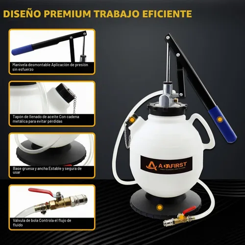 Vista 3 de Bomba de fluido de transmisión automática, kit de herramientas de recarga ATF, sistema de llenado de transferencia de aceite manual de 7.5 litros
