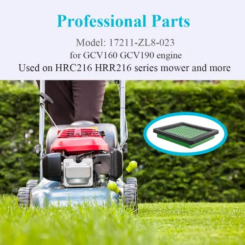 Vista 3 de HOODELL Paquete de 5 filtros de aire 17211-zl8-023, compatibles con Honda gcv160 gcv190, Husqvarna 7021p, elemento limpiador de aire prémium