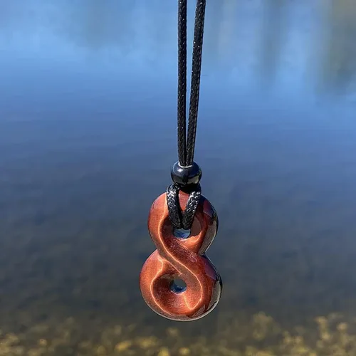 Vista 6 de Collar infinito, piedras preciosas auténticas, gemas de meditación, cristales y piedras curativas, regalos espirituales, joyería de yoga, amuletos