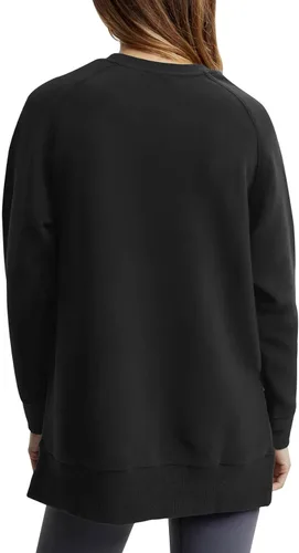 Vista 4 de Sudaderas de gran tamaño para mujer, con cremallera lateral, forro polar, manga larga, casual, trajes de otoño