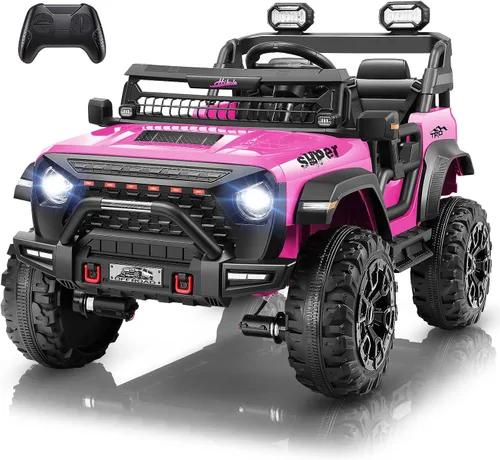 Vista 9 de Hikole Juguetes de paseo de 24 V para niños grandes de 3 a 8, coche Negro1