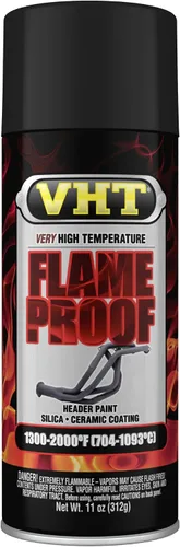 Vista 13 de VHT SP117 Pintura en aerosol de muy alta temperatura con revestimiento ignífugo - Acabado plano de aluminio - Lata de aerosol de 11 oz