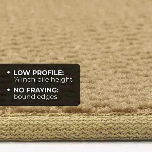 Vista 3 de House, Home and More Alfombra antideslizante - Camel Tan - 14 pies x 48 pulgadas