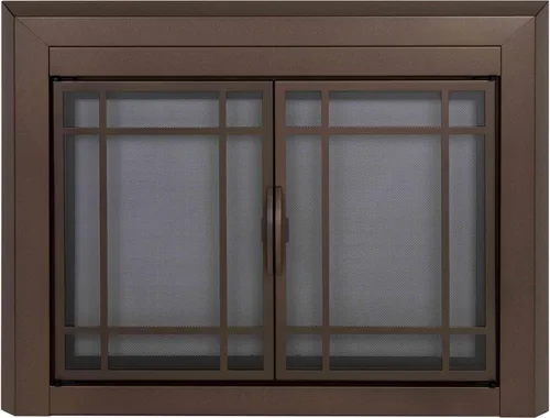 Vista 12 de Pantalla de vidrio para agradable fogata Hearth EA-5010 Easton, negro medianoche., EA-5012