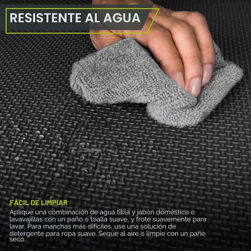 Vista 5 de ProsourceFit Alfombrilla de Ejercicio Tipo Rompecabezas Extra Gruesa ¾" y 1", Baldosas Entrelazadas de Espuma EVA para Suelo de Entrenamiento