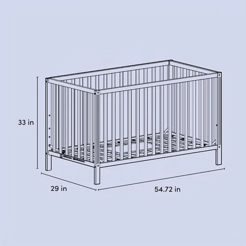 Vista 9 de Storkcraft Morningside - Cuna convertible 5 en 1, color verde oliva