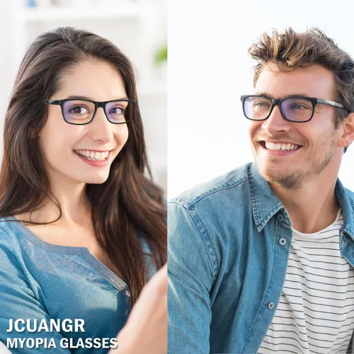 Vista 2 de Gafas de visión miope para hombres y mujeres con visión de visión de visión de visión hipermetropía gafas de computadora con luz azul