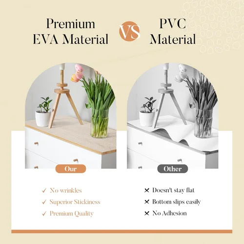 Vista 3 de Glotoch - Revestimiento autoadhesivo para estantes de cocina, revestimientos transparentes para estantes de despegar y pegar, papel de contacto