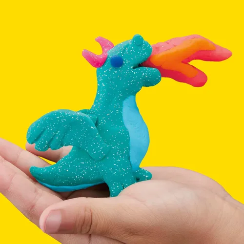 Vista 6 de Play-Doh Paquete a Granel de 4 Colores Vibrantes, 32 Latas Coloridas de 3 Onzas de Compuesto de Modelado, Artes y Manualidades para Niños, Juguetes