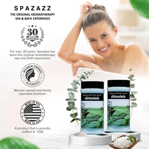 Vista 6 de Spazazz Cristales de eucalipto y menta para spa y baño