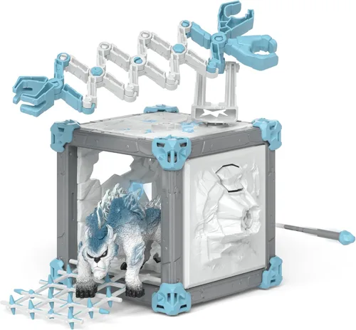 Vista 4 de Schleich Eldrador Creatures - Set de juego BattleCave Snow Slashe de 48 piezas para niños y niñas - Edades 7+ 42733 Set of ELDRADOR Battle Cave