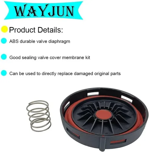 Vista 2 de WayJun 94810513207 Tapa de válvula compatible con Porsche Cayenne 2003-2006 Tapa de válvula de escape