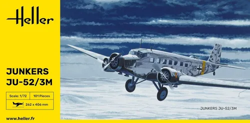 Vista 3 de Kit de construcción de modelo de avión Heller Junkers JU 52/3M