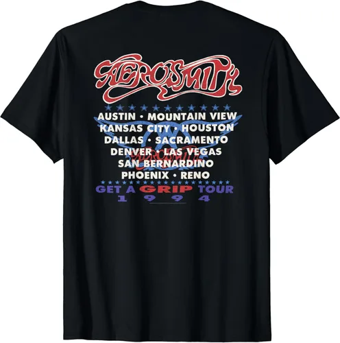 Vista 2 de Aerosmith Exclusivo de Tienda - Camiseta Get A Grip Tour 1994, Negro