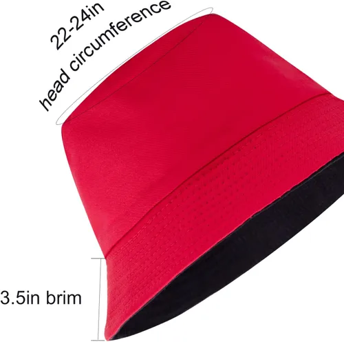 Vista 3 de Sombrero de pescador reversible para mujer, gorra de playa de verano para exteriores