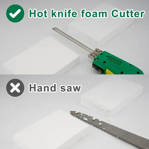 Vista 3 de Cortador de espuma de cuchillo caliente eléctrico refrigerado por Verde