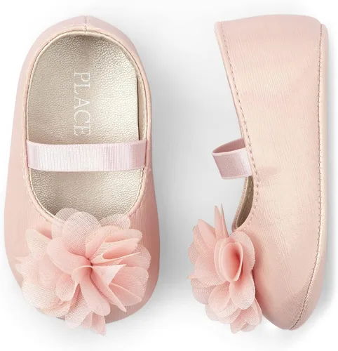 Vista 2 de The Children's Place Baby-Girls and Newborn Ballet Flats
