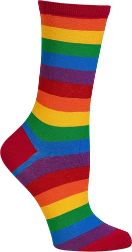 Vista 23 de Hot Sox Calcetines de mujer con patrón geométrico de novedad Heather cáñamo