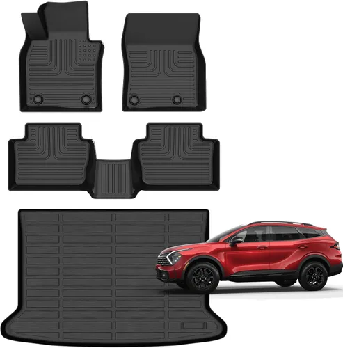 Vista 50 de Alfombrillas para Jeep Compass 2007-2016/2007-2016 Jeep Patriot/Dodge Caliber 2007-2012 para todo tipo de clima con forro de carga para automóvil
