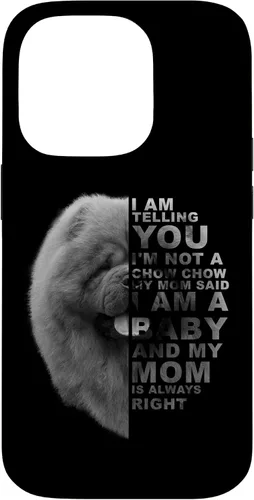 Vista 16 de Funda para iPhone 12 mini My Mom Said I am a Baby Chow Dog Mommy Mother Day