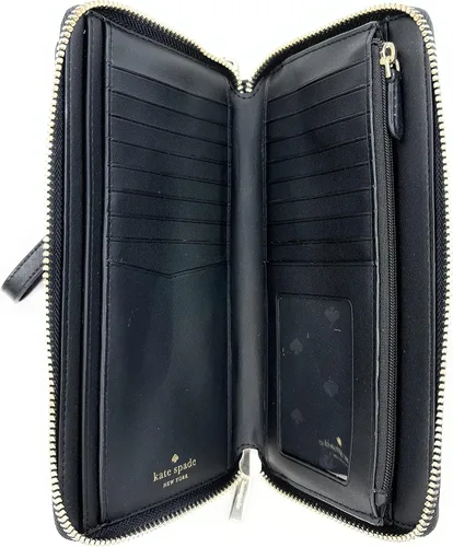 Vista 3 de Kate Spade Staci - Cartera de mano grande para muñeca, color negro, Negro -, Cartera