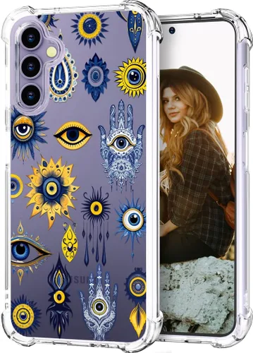 Vista 37 de Hungo Funda compatible con Samsung Galaxy S25 Plus / S24 Plus, diseño femenino estético de diseño femenino S24+ S25+ de astronauta de dibujos
