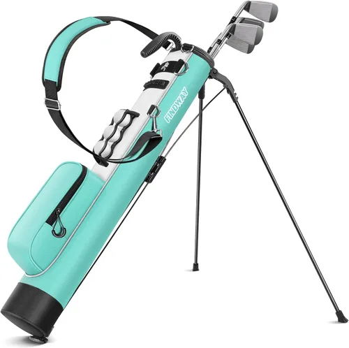 Vista 13 de Findway Bolsa de Golf con Soporte, Bolsa de Golf Pequeña para el Campo de Práctica, Par 3 y Campos Ejecutivos, Bolsa de Transporte Ligera para Palos