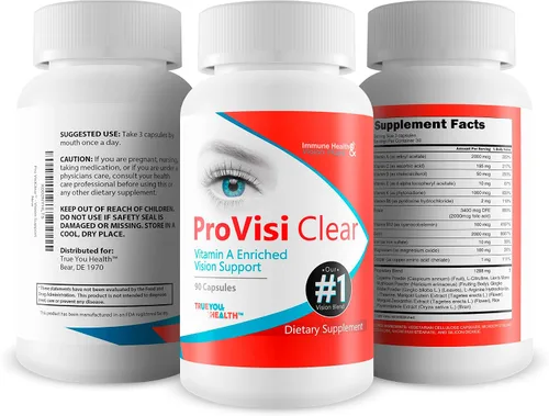 Vista 4 de Pro VisiClear For Eyes - Suplemento de visión enriquecido con vitamina A - Apoyo a base de vitaminas para apoyar la visión naturalmente